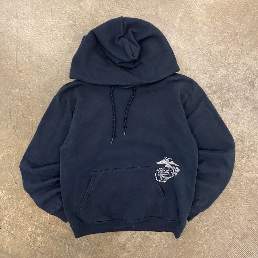 Vintage US Marines Military Hoodie USMC Size Small